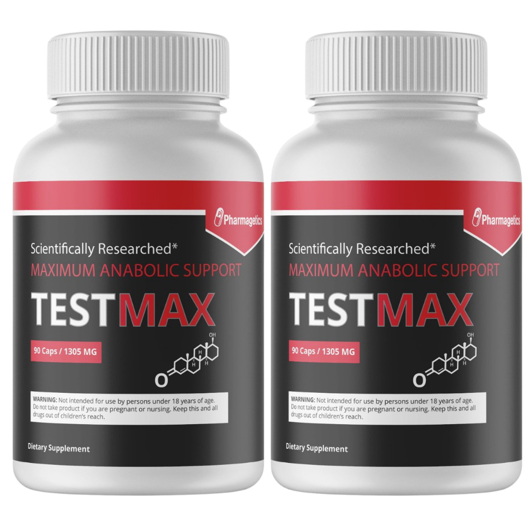 TestMax – Testosterone Booster – 2 Bottles – 180 Capsules