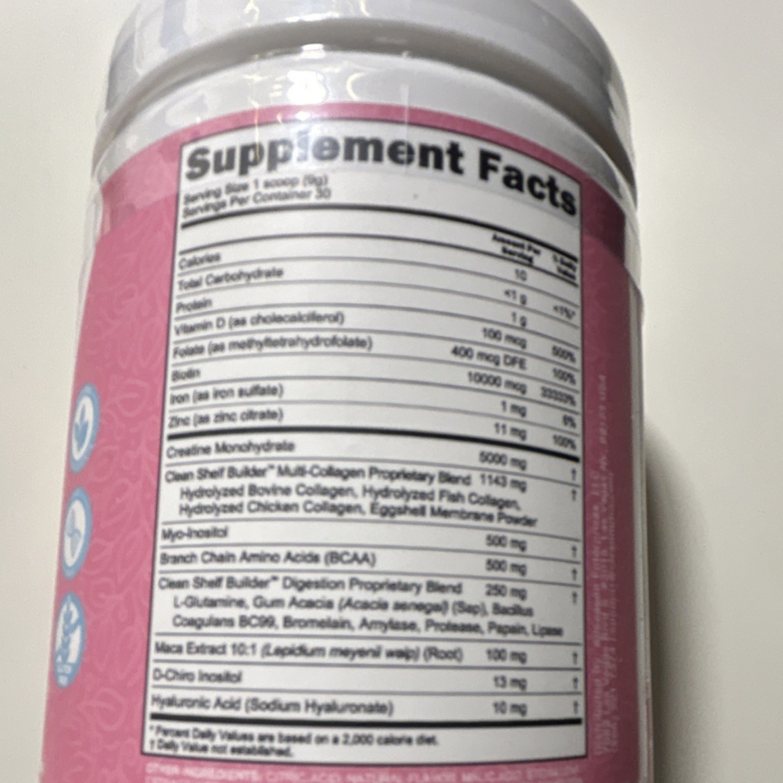 Clean Nutra Creatine Monohydrate Powder 5000mg BCAA Collagen Women