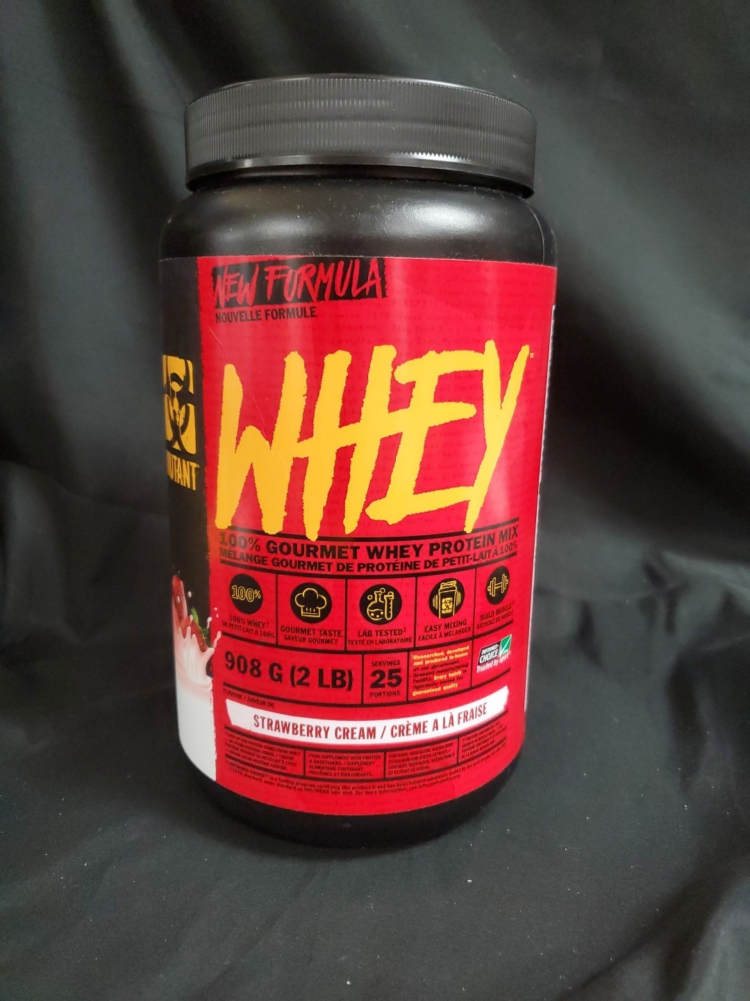MUTANT WHEY New Formula 100% Gourmet Whey Protein Strawberry Cream Exp.09/2026