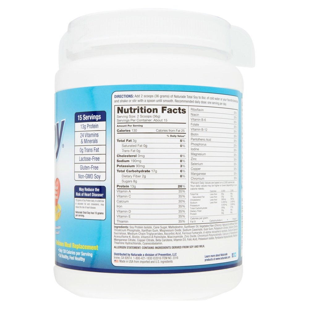 Naturade Total Soy Vanilla Shake, 19.1 Oz.