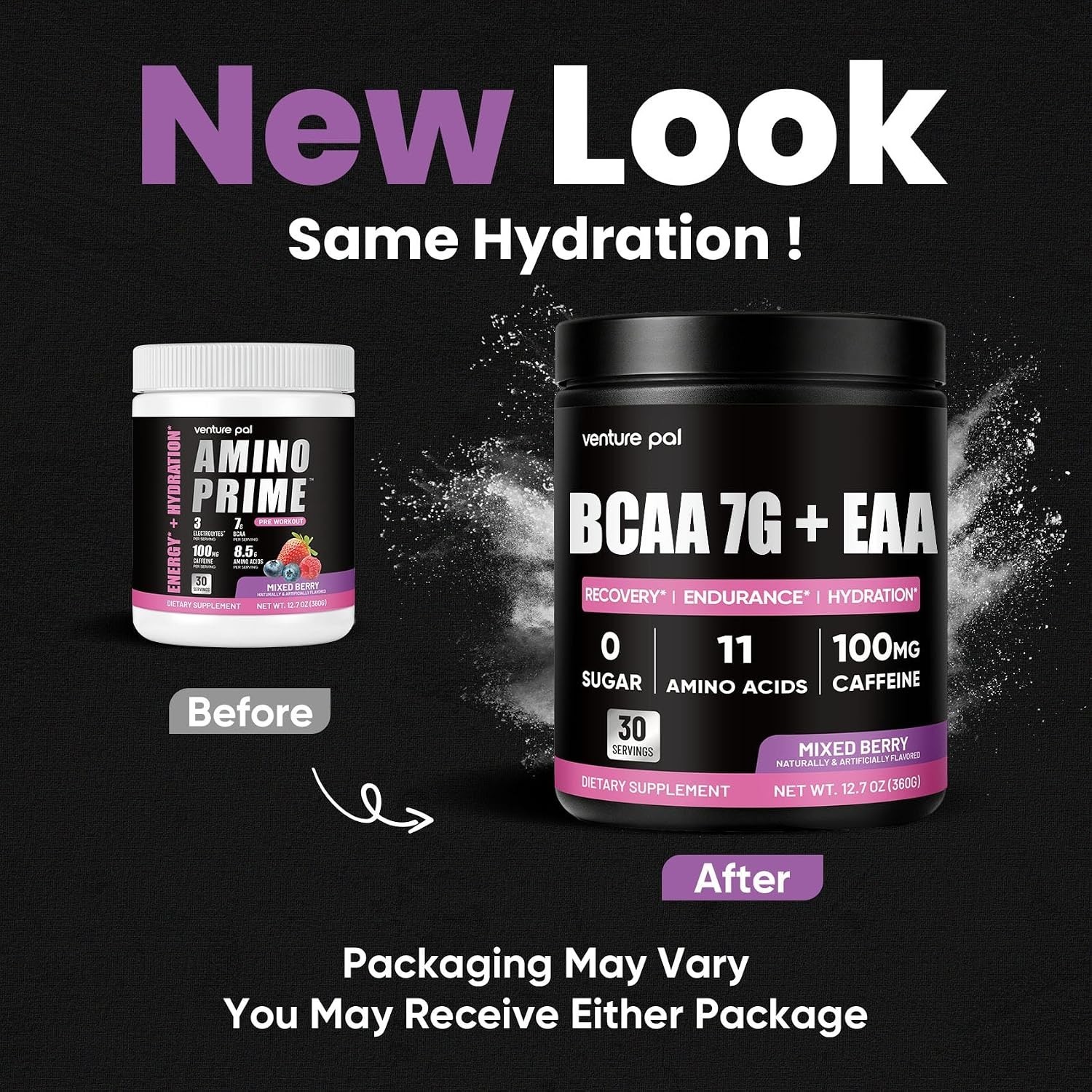 Venture Pal Sugar Free 7g BCAA + EAA Powder | Supports Muscle Recovery