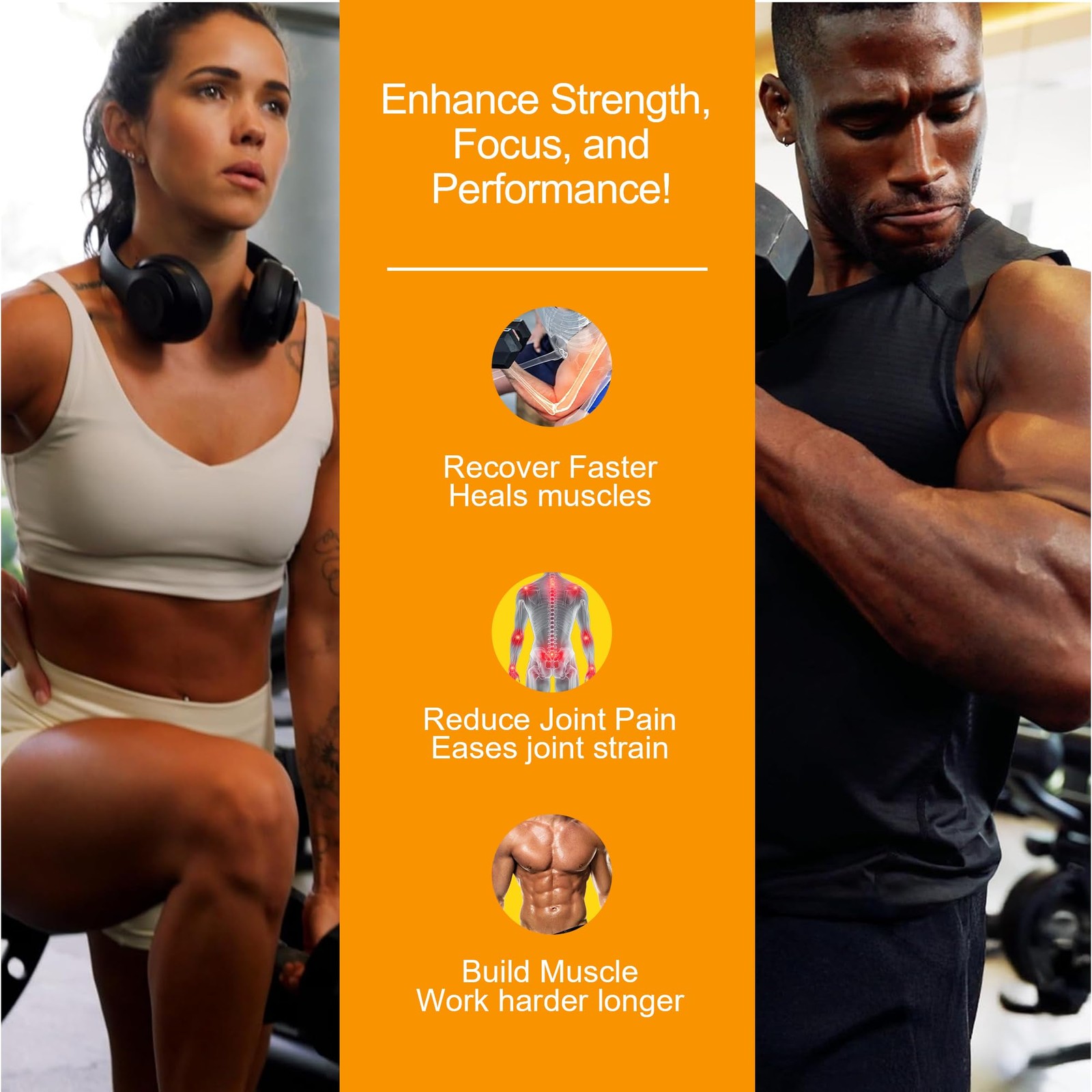 Creatine Monohydrate Gummies for Men & Women, 1.5g of Creatine per Gummy, Boo…