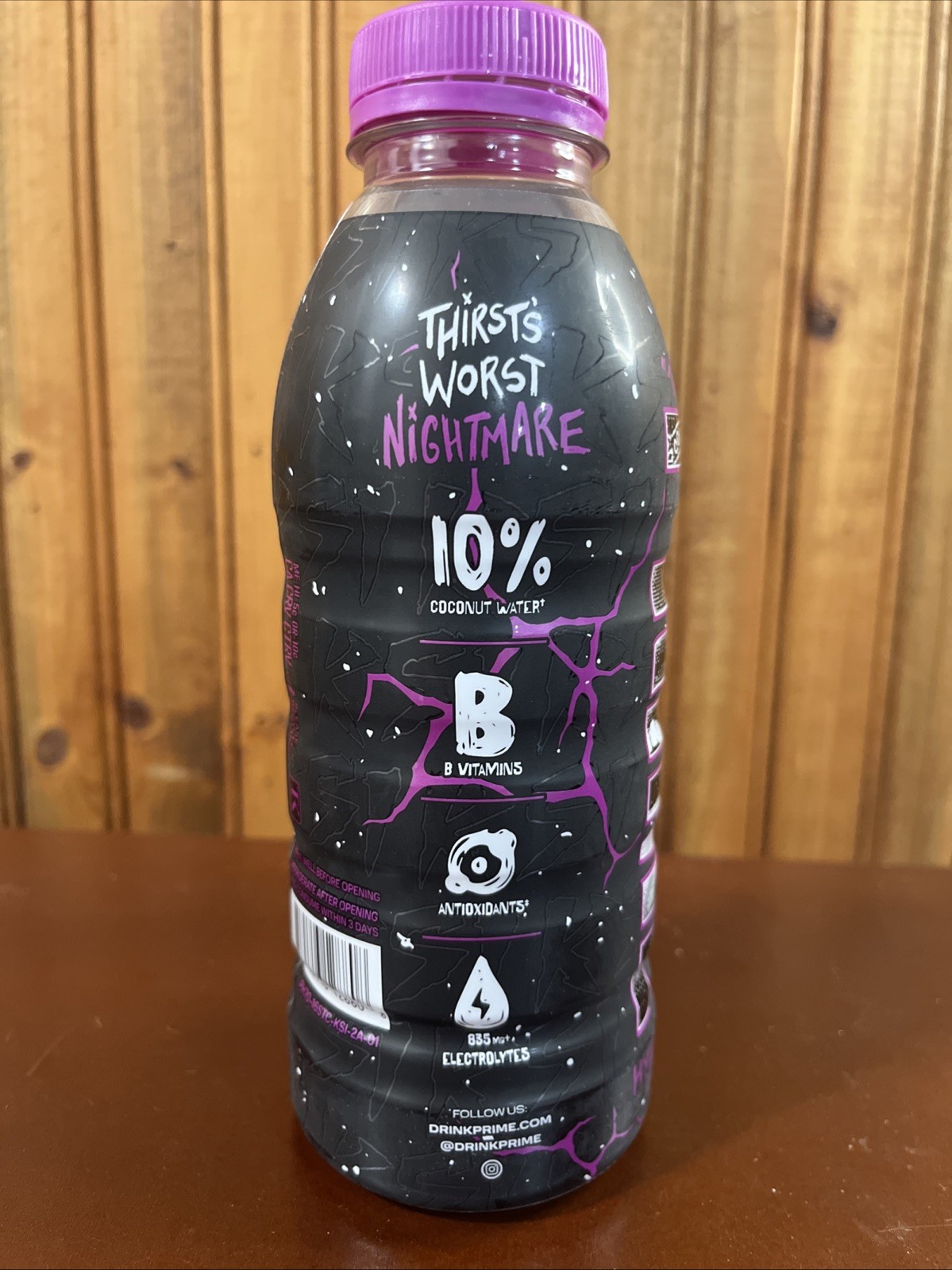 PRIME KSI THE NIGHTMARE LIMITED EDITION STRAWBERRY CREAM HYDRATION DRINK 16.9FL