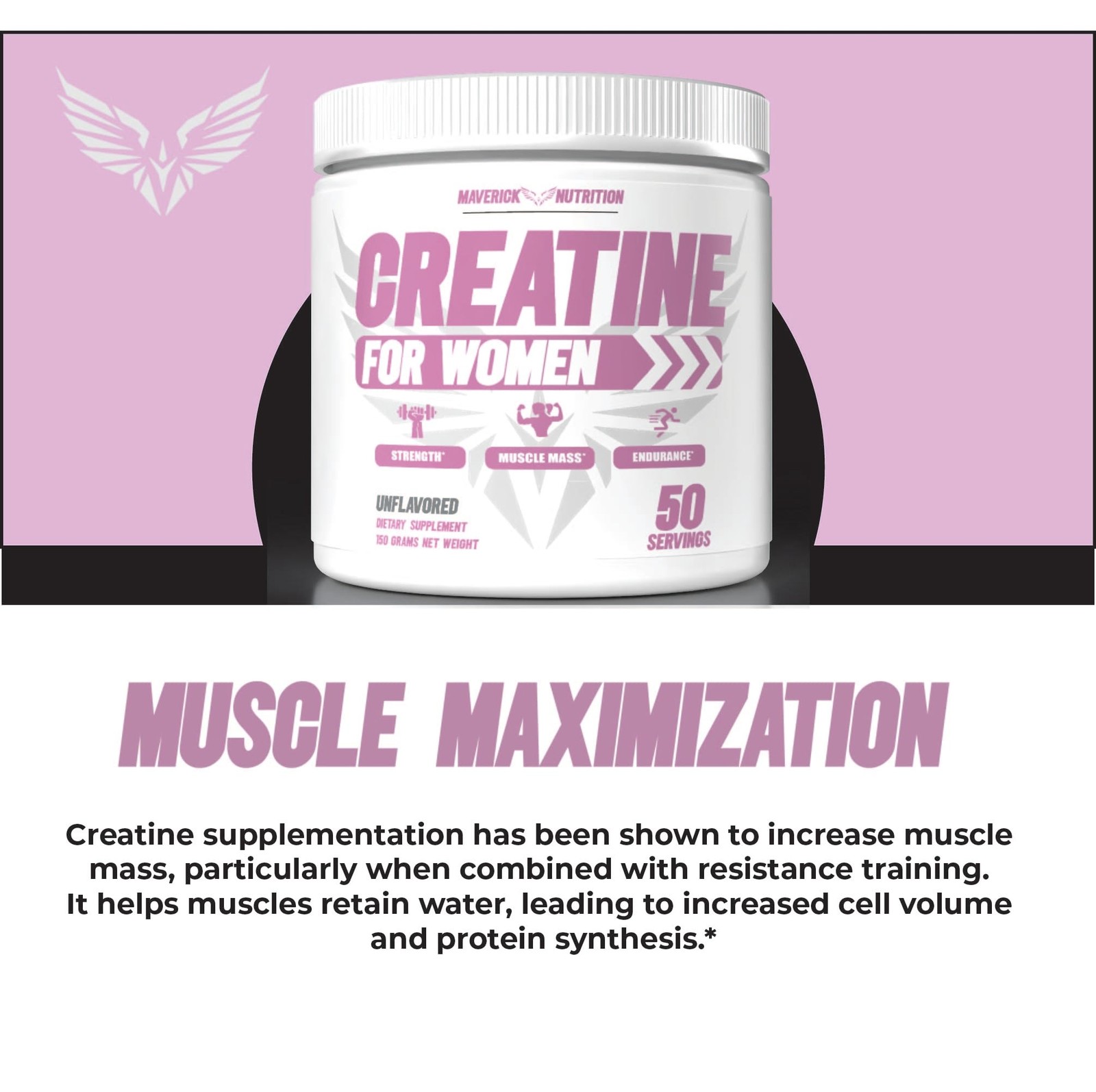 Monohidrato De Creatina Polvo Para Crecimiento Recuperacion Muscular De Mujeres