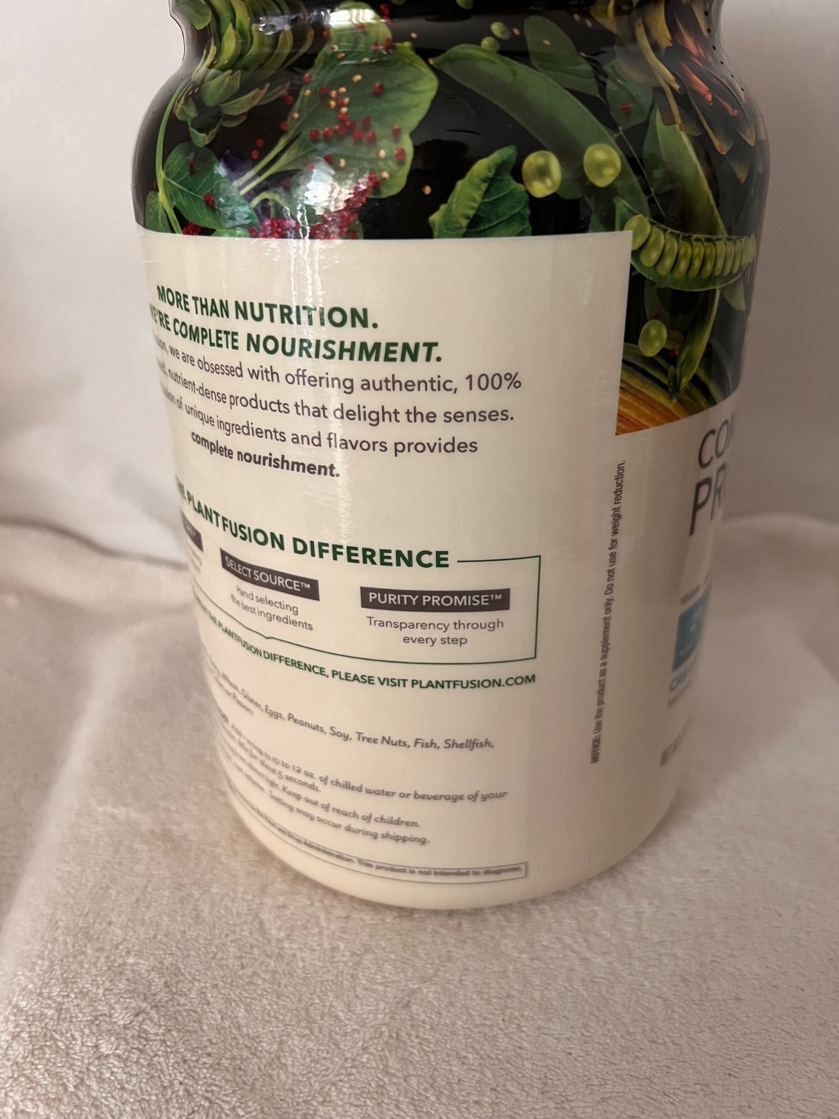 PlantFusion Complete Vegan Protein Powder 31.75oz (2lb/900g)