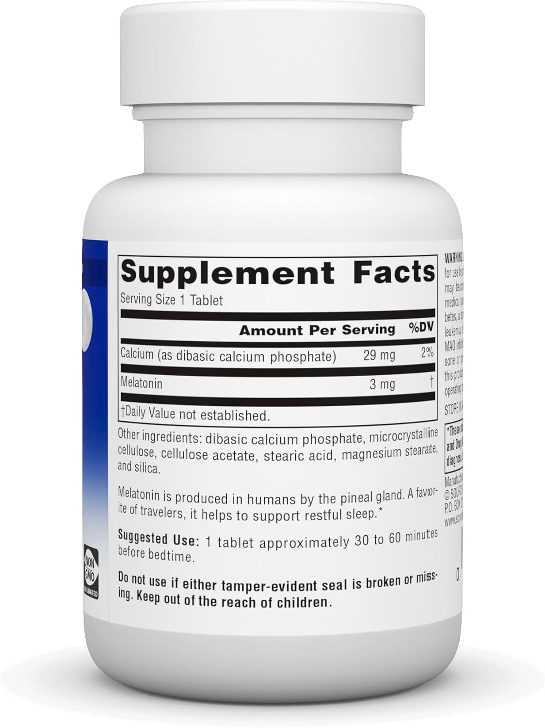 Source Naturals Time Released Melatonin* – 3 mg, 120 Tablets