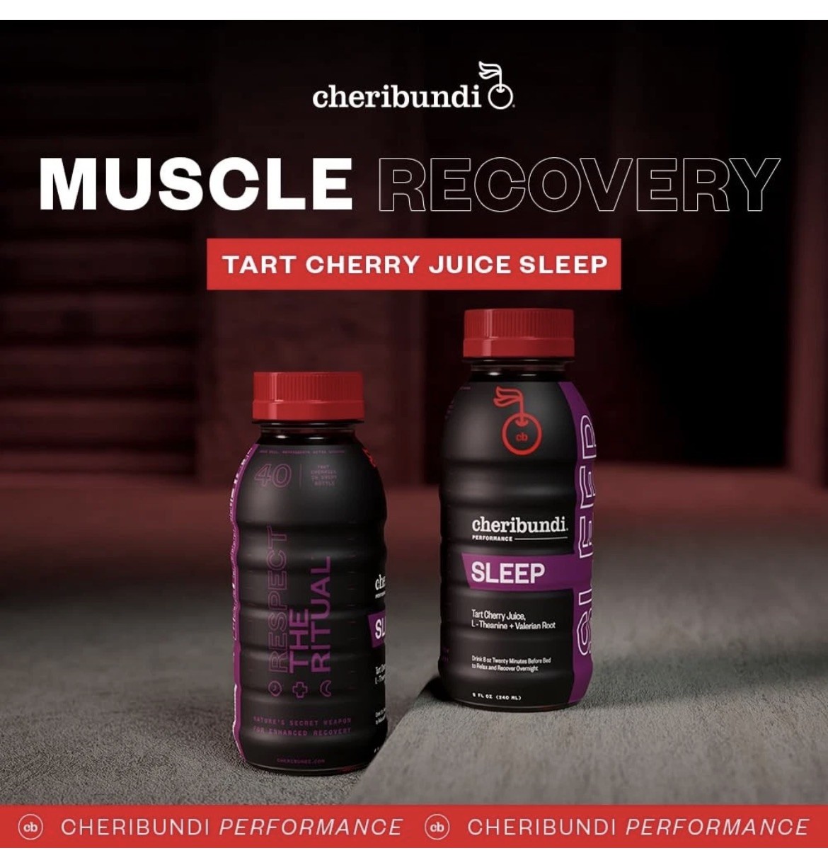 Cheribundi Tart Cherry Juice Sleep | 8 Fl Oz (Pack of 12) Exp 1/2026