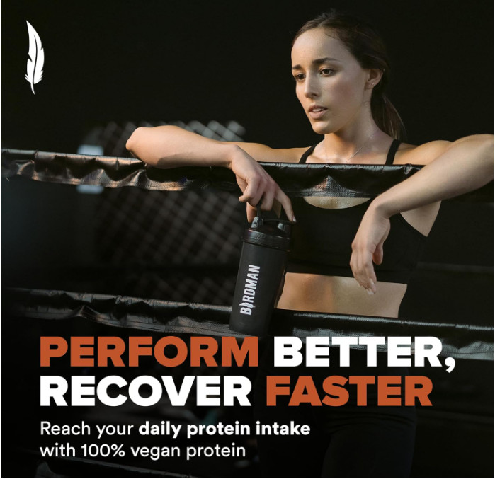 Birdman Falcon Vegan Protein Powder, Chocolate, 31g Protein, 28 Servings