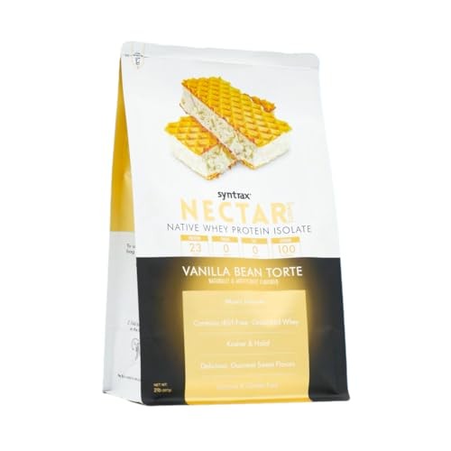 Syntrax Nectar Sweets Vanilla Bean Torte Whey Protein Isolate 2lb