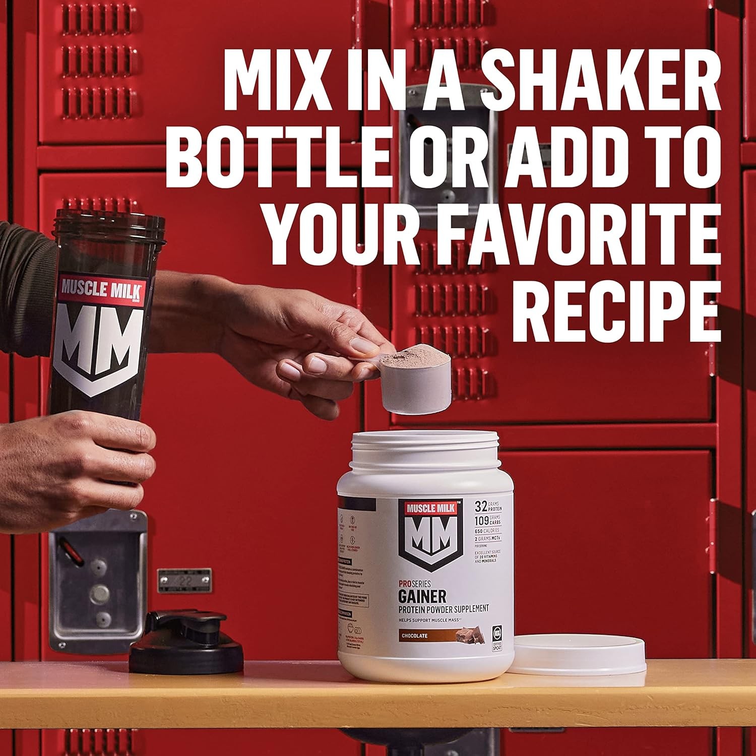 Muscle Milk Gainer Protein Powder, Chocolate, 32G Protein, 5 Pound