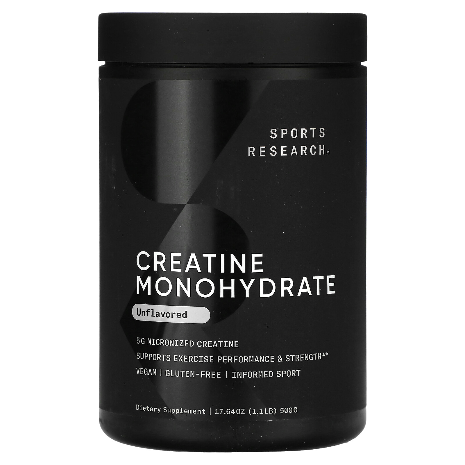 Creatine Monohydrate, Unflavored, 1.1 lb (500 g)