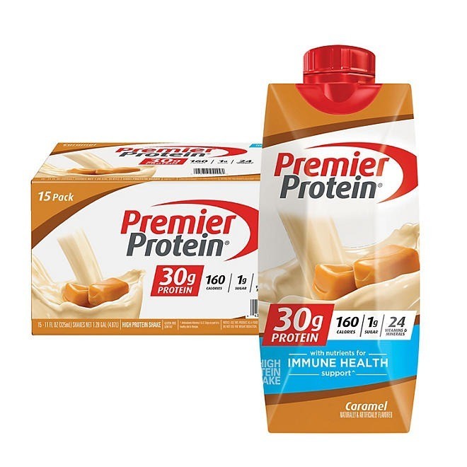 Premier Protein 30g High Protein Shake, Caramel (11 fl. oz., 15 pk.)