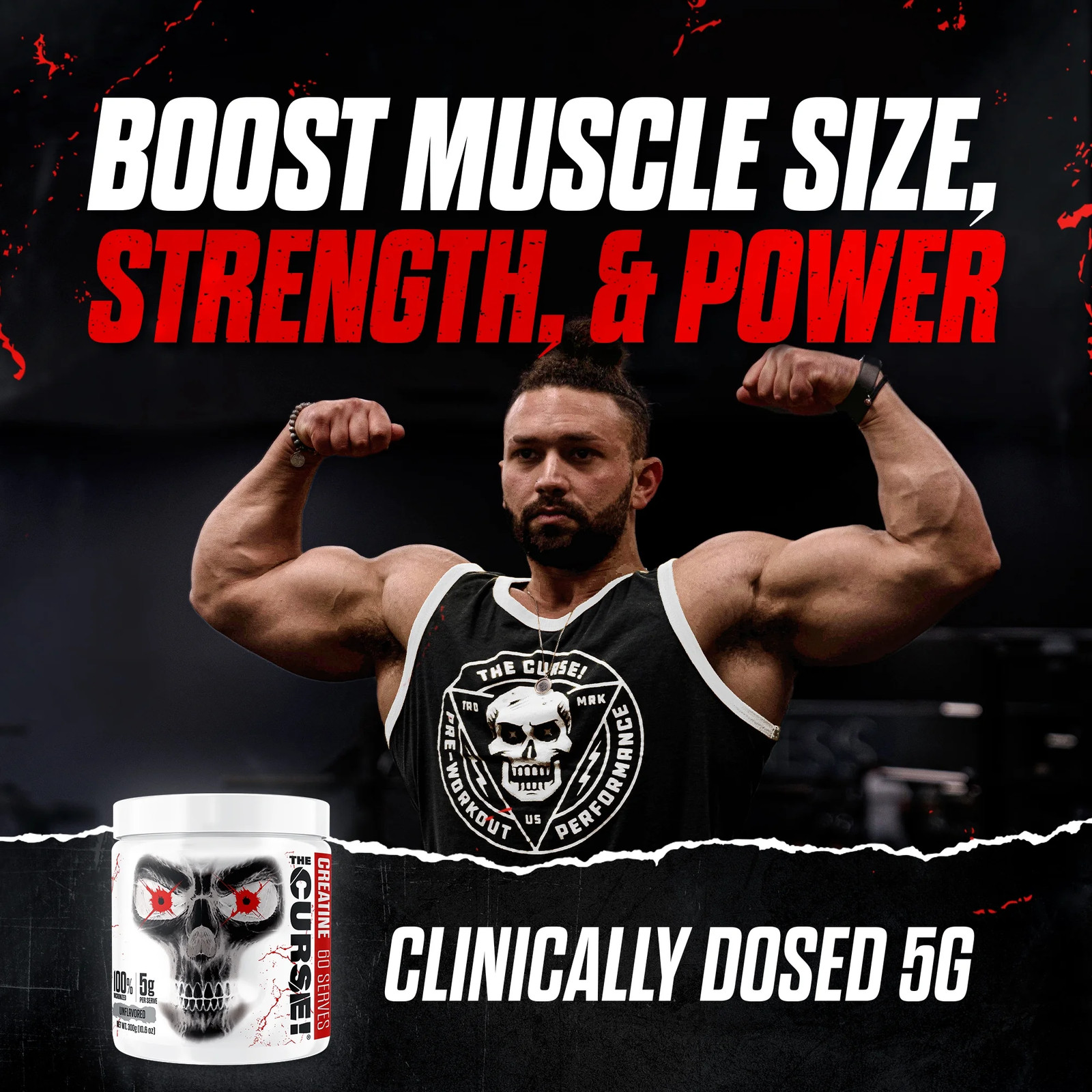 ® the Curse! Creatine Monohydrate Powder – Micronized Creatine for Strength, Pow