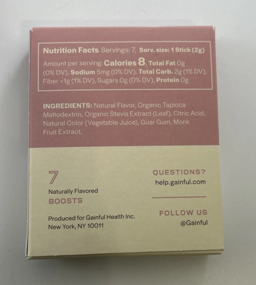 Gainful Strawberry Cream Flavor Boost 10 Boxes 7 Pack Each