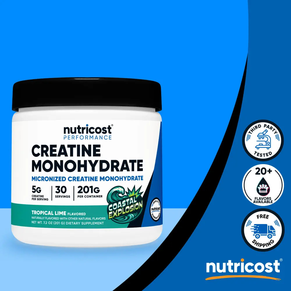 Nutricost Micronized Creatine Monohydrate Powder Supplement