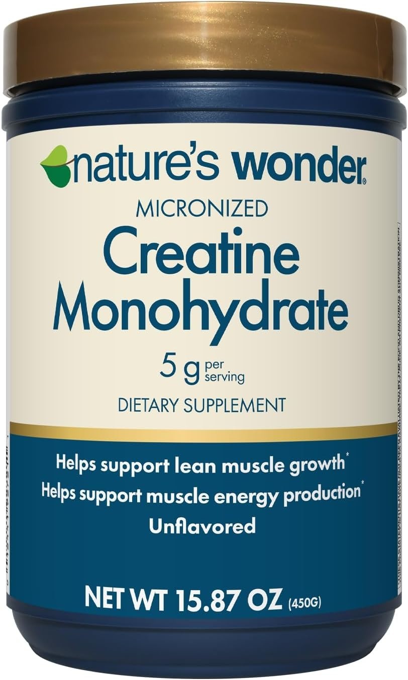 5g Micronized Creatine Monohydrate Powder, 90 Servings – Unflavored, Gluten-Free