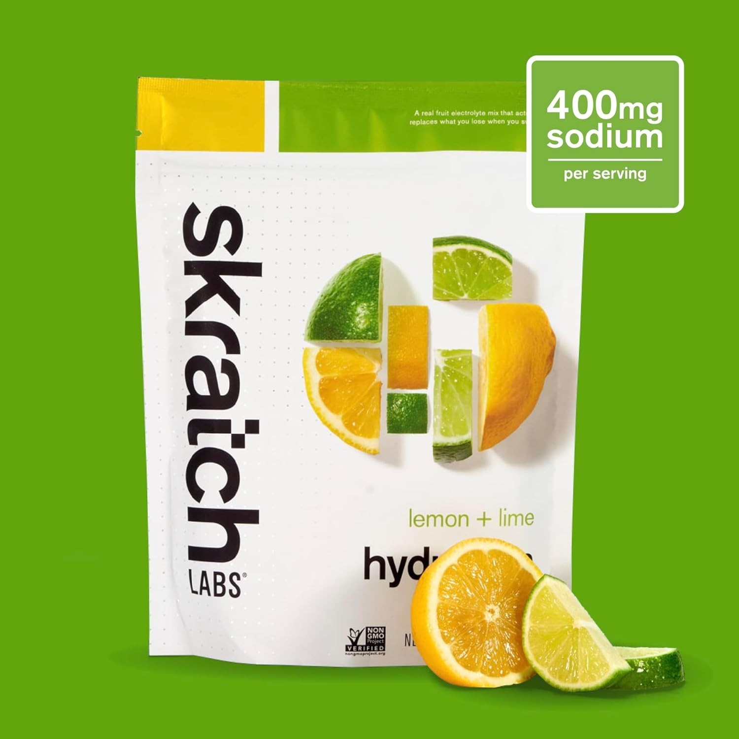 Real Fruit Electrolyte Mix – Lemon Lime Flavor for Quick Hydration | 20 Servings