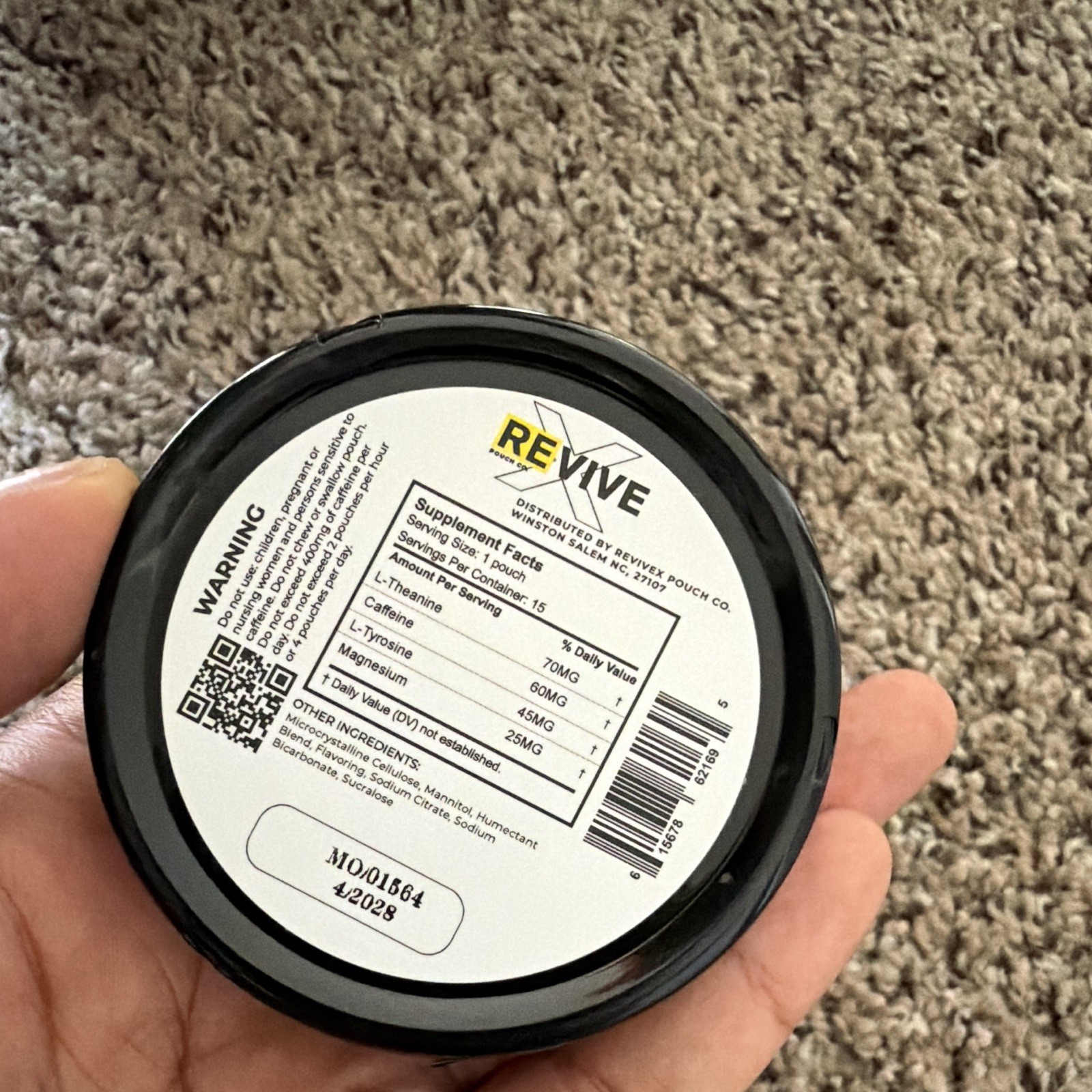 REVIVE X Pouch Co. Caffeine Energy Pouches Assorted Variety 15ct 60mg