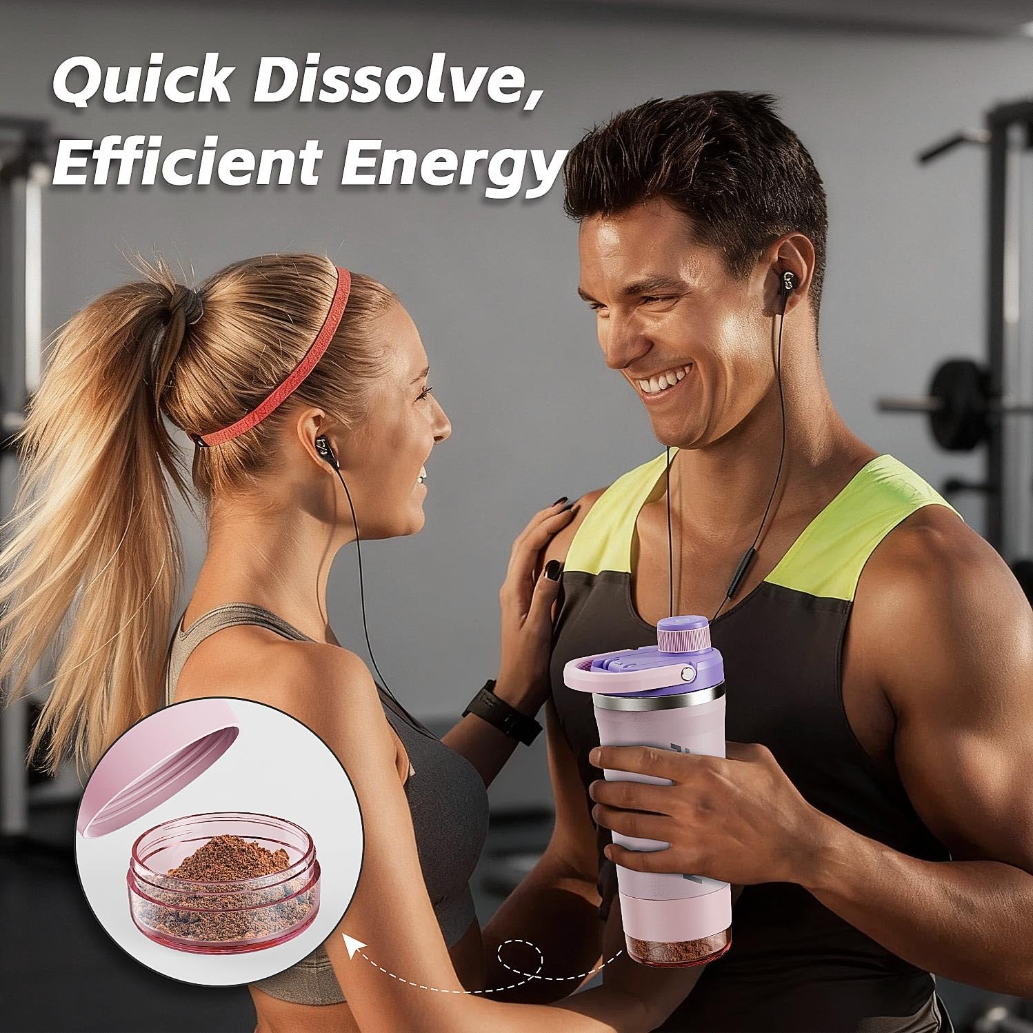 Prochain Insulated Stainless Steel Shaker Bottle Metal Shaker Cup For Protein