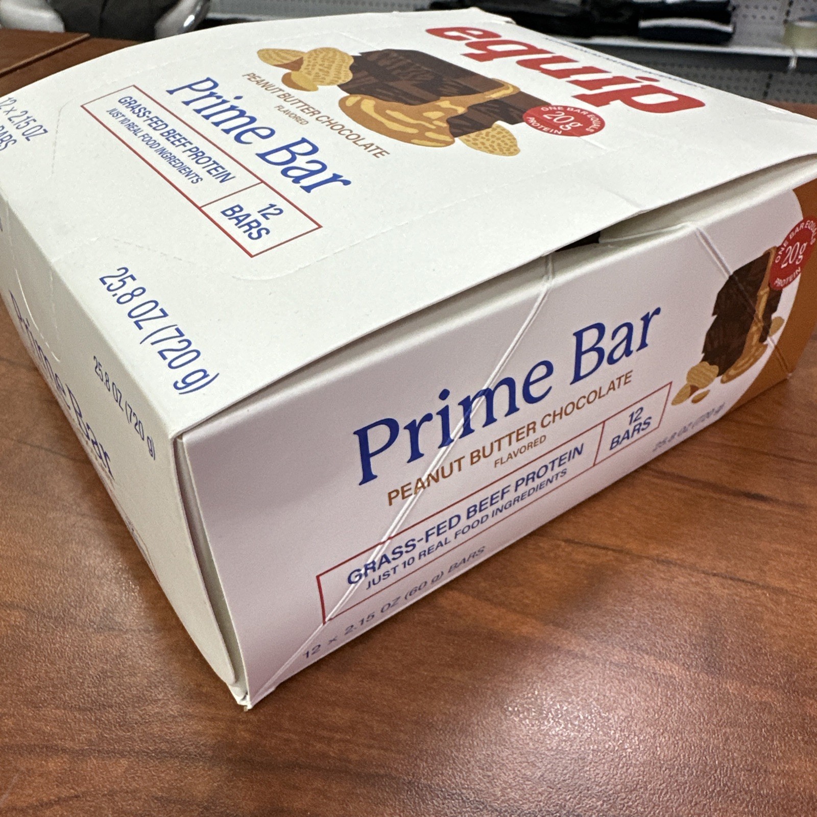 Equip Prime Bar Peanut Butter Chocolate – 12 Count Exp. 4/1/2027