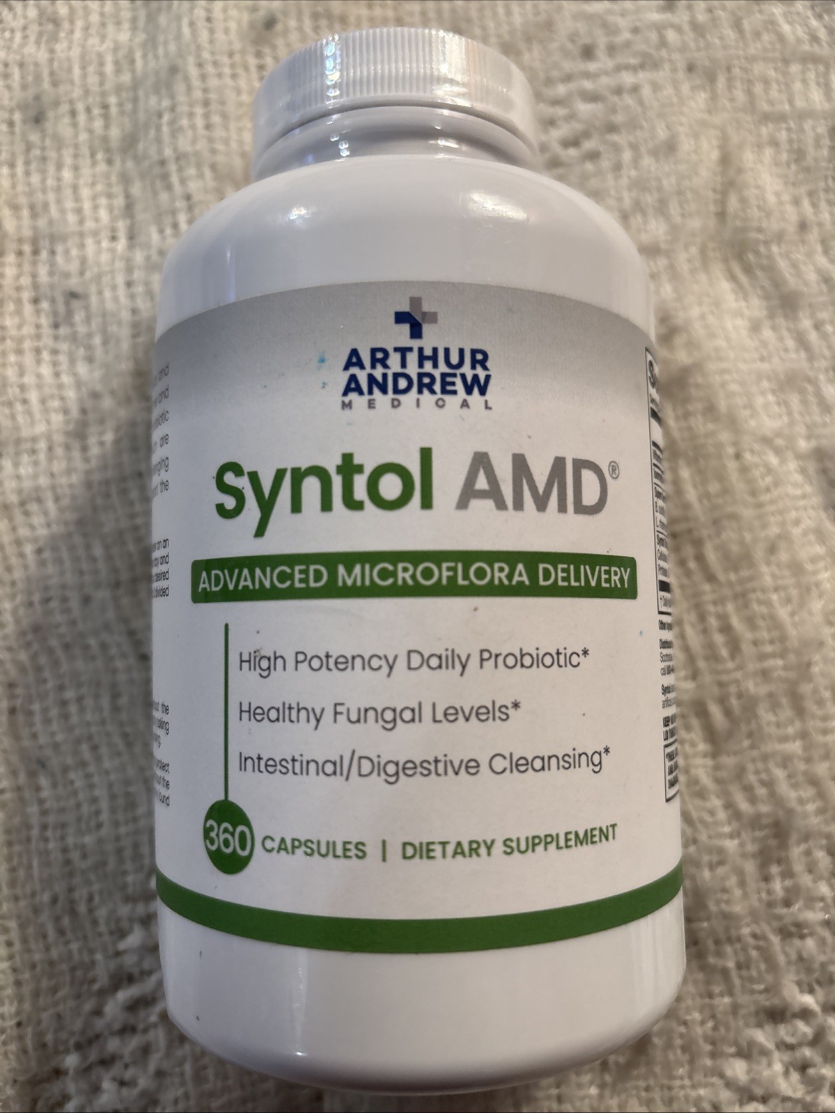 Arthur Andrew Medical Syntol 3-in-1 Probiotic 13.6B CFU Prebiotic Enzyme 360 Cap