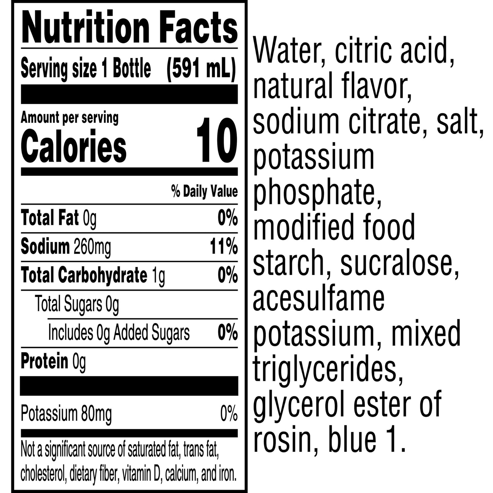 Gatorade Thirst Quencher Zero Sugar Sports Drink, 20 Fl Oz (Pack of 8), blue
