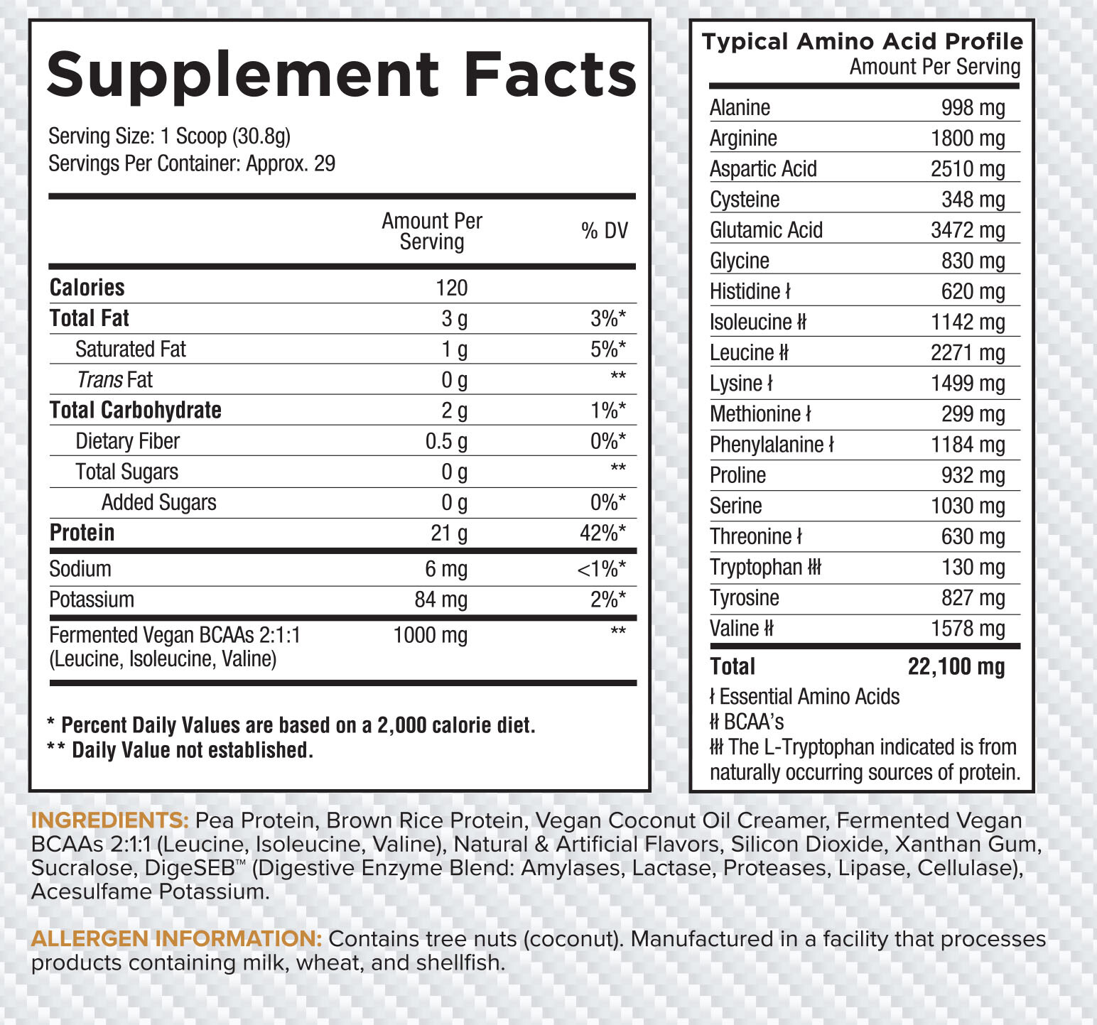 Core Nutritionals VEGAN Plant-Based Protein Blend – 29 Servings – ALL Flavors