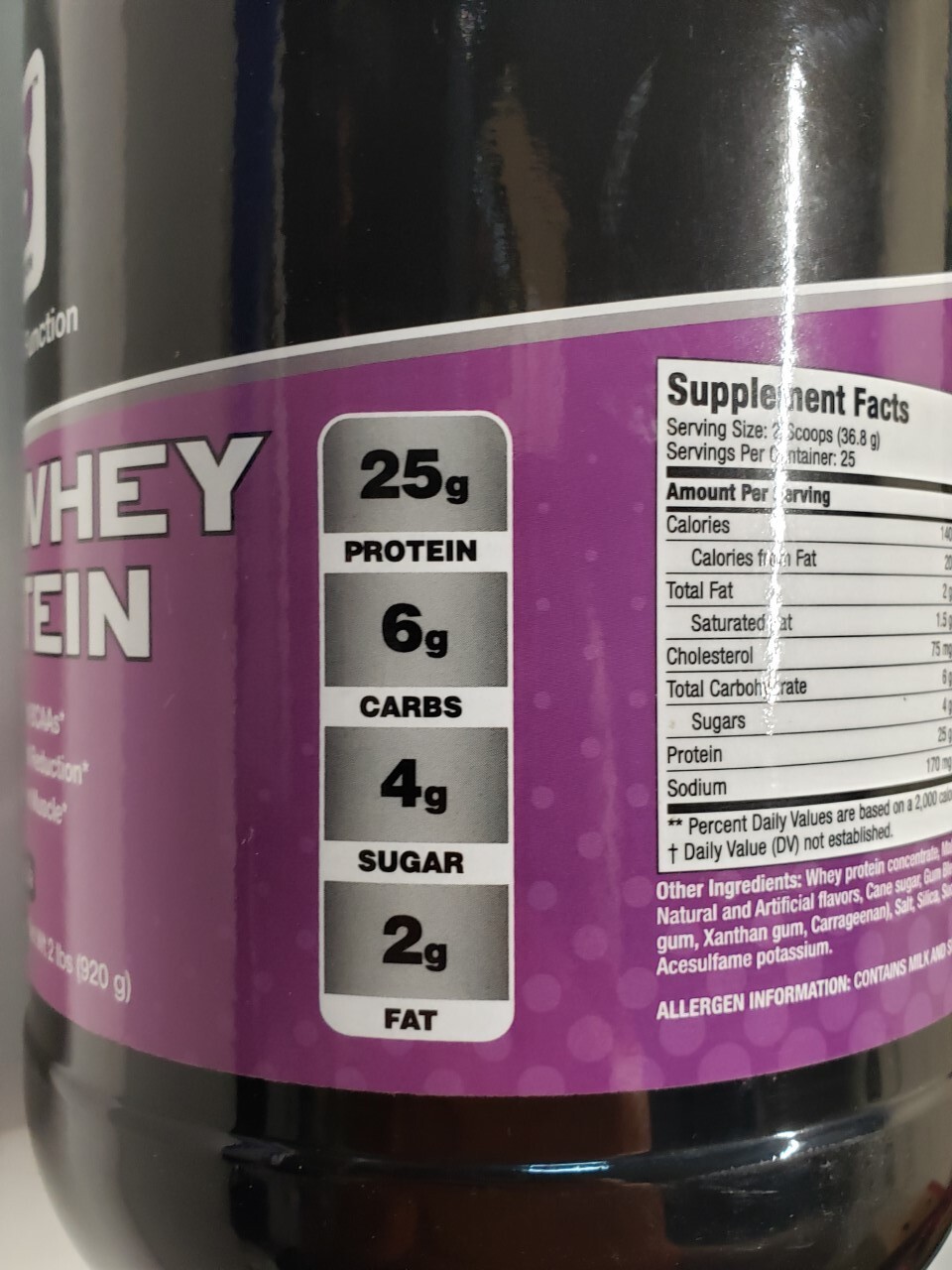 F3 NUTRITION – 100% Whey Protein – VANILLA – 2 lbs – Lean Muscle – Exp 5/2024