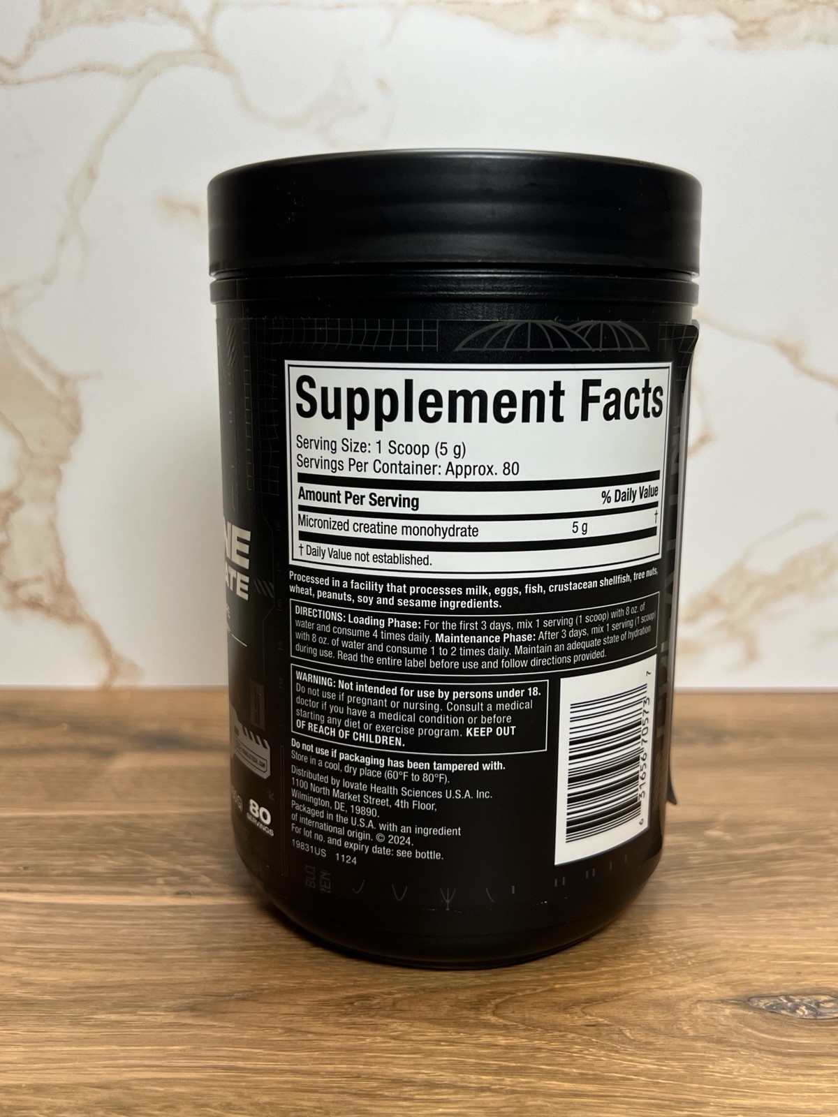 MuscleTech Creatine Monohydrate Powder 5g Unflavored – 80 servings