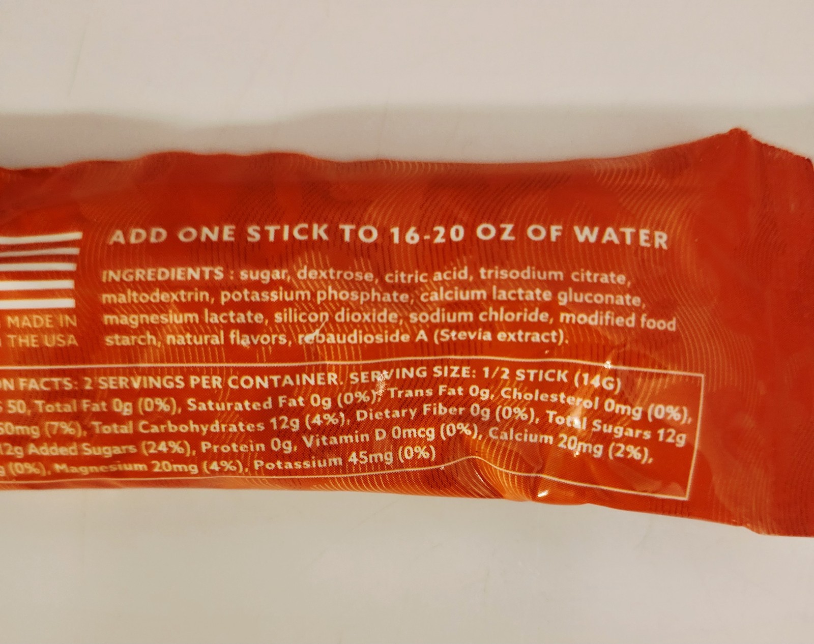 Hoist Military Hydration Electrolyte Powder Sticks 12, 24, 36, 48, or 100 pack
