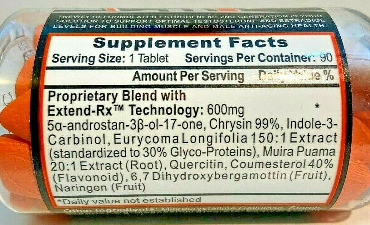 Hi-Tech Pharmaceuticals Estrogenex 2nd Generation 600mg 90 Tablets New