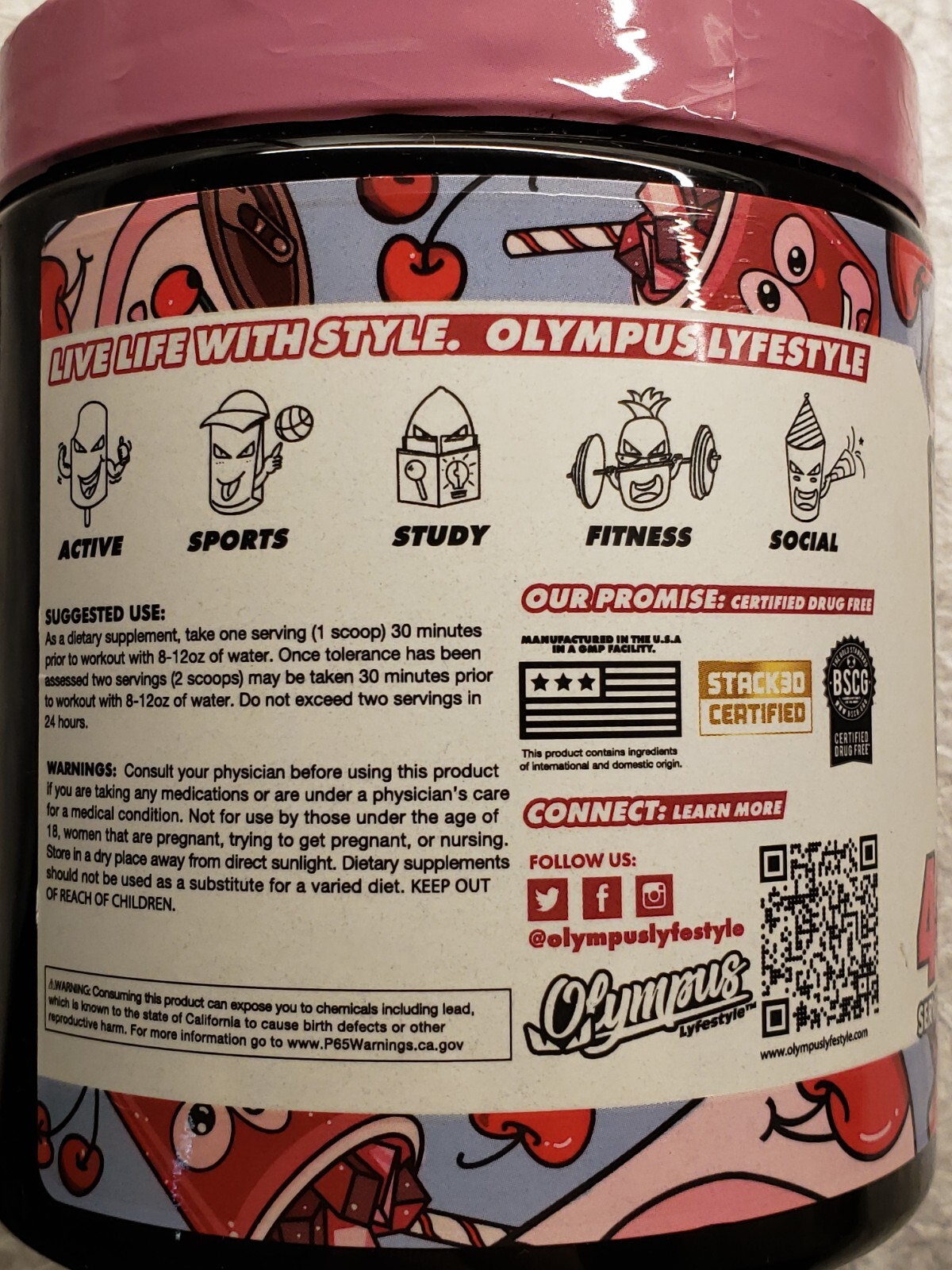 Olympus NO MERCY Non-Stimulant Pre-WO – Berries Gone Wild – 40 Serv – Exp 2/2025