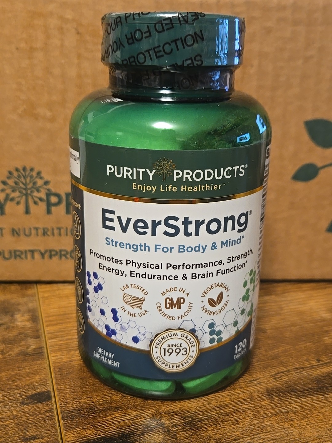 Everstrong Purity Products Body Mind Creatine 120 Tablets Sealed Exp 04/26