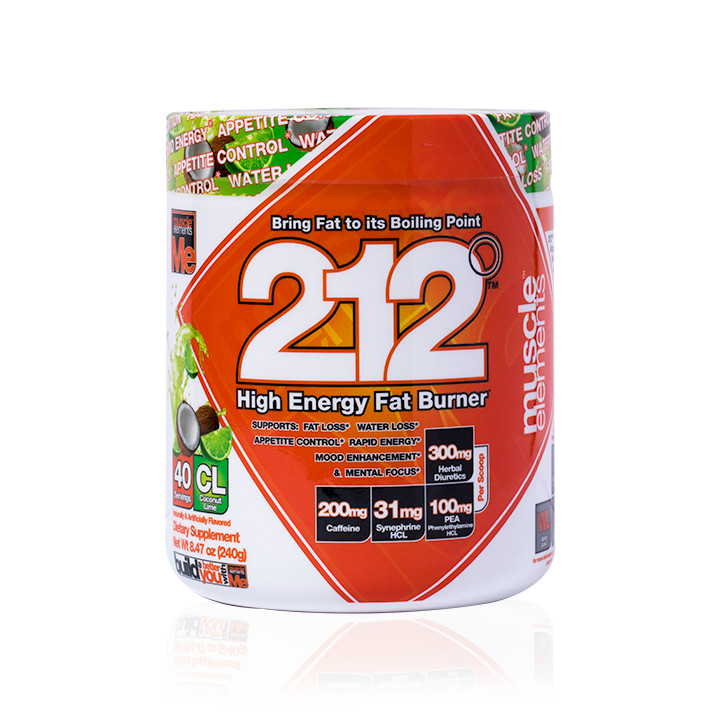 Muscle Elements 212 Pre Workout Fat Burner – COCONUT LIME, 40 Servings