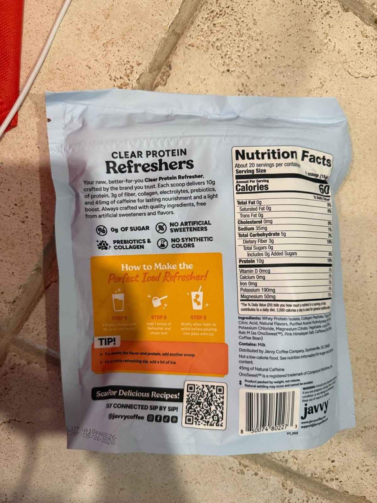 Clear Protein Refreshers Drink Mix – Mango Pineapple