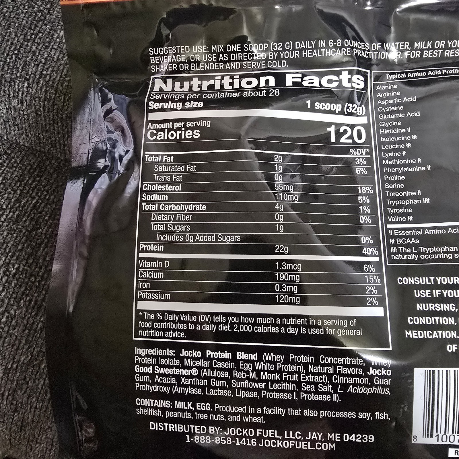 Jocko Fuel Mölk Horchata Protein Powder 22g 28 Servings 2lb Limited Batch Gym 🏋