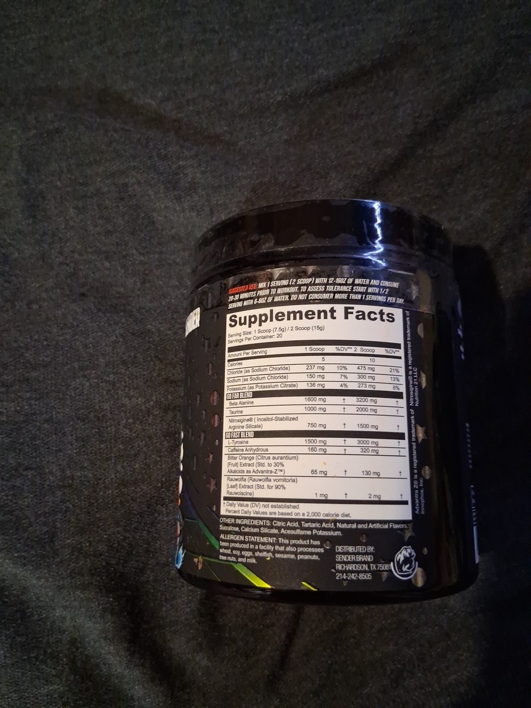 CLUTCH Pre-Workout Powder HOT PURSUIT 20/40 Servings