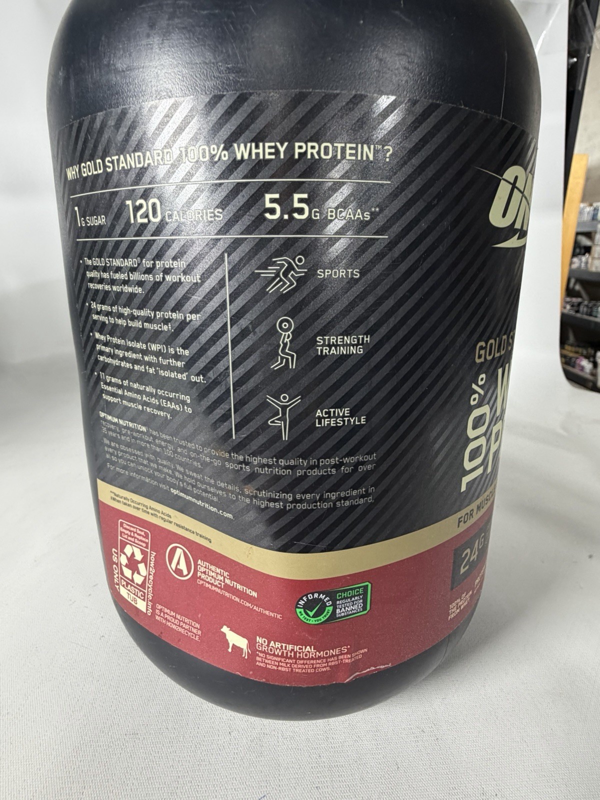 100% Whey Protein Powder, Double Rich Chocolate 1.98 Pound Exp:05/28/2027