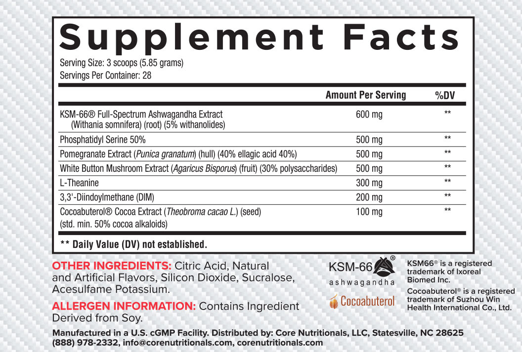 Core Nutritionals Hard Extreme Advanced Recomposition Hardening – ALL Flavors