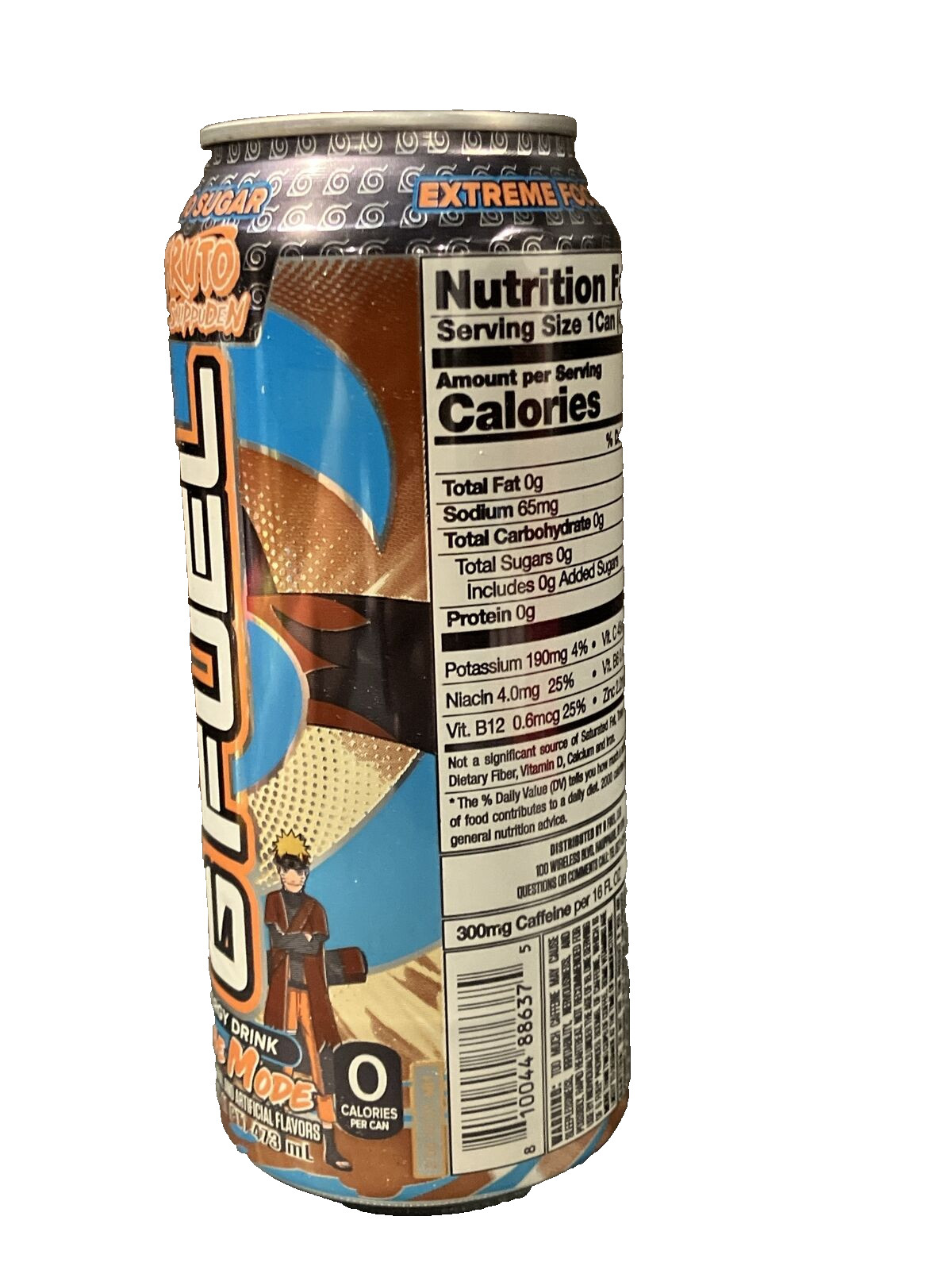 FULL G FUEL SAGA MODE NARUTO SHIPPUDEN ANIME NINJA ENERGY DRINK LIMITED EDITION