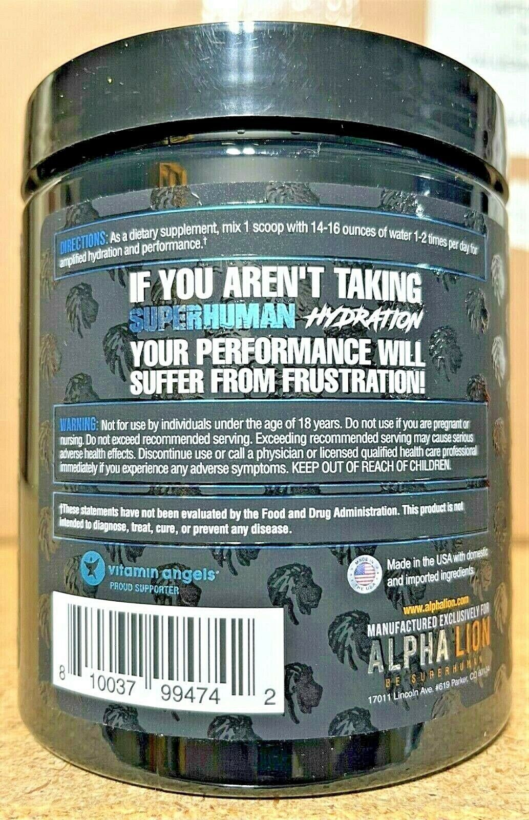 Alpha Lion Super Human Hydration Recovery & Hydration 45 Servings Lemonardo New