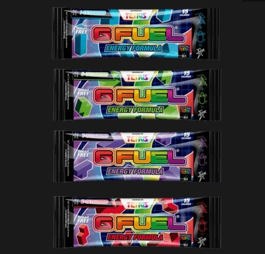 G Fuel Tetris Tetrimino Collector’s Box w/ 42 Sticks in 7 Different Flavors
