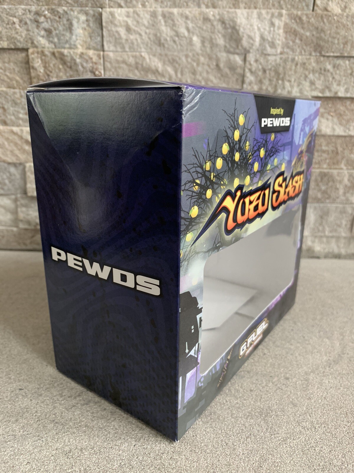 GFUEL collectors box “Yuzu Slash” Pewdiepie G Fuel BOX ONLY + Sticker Pewds