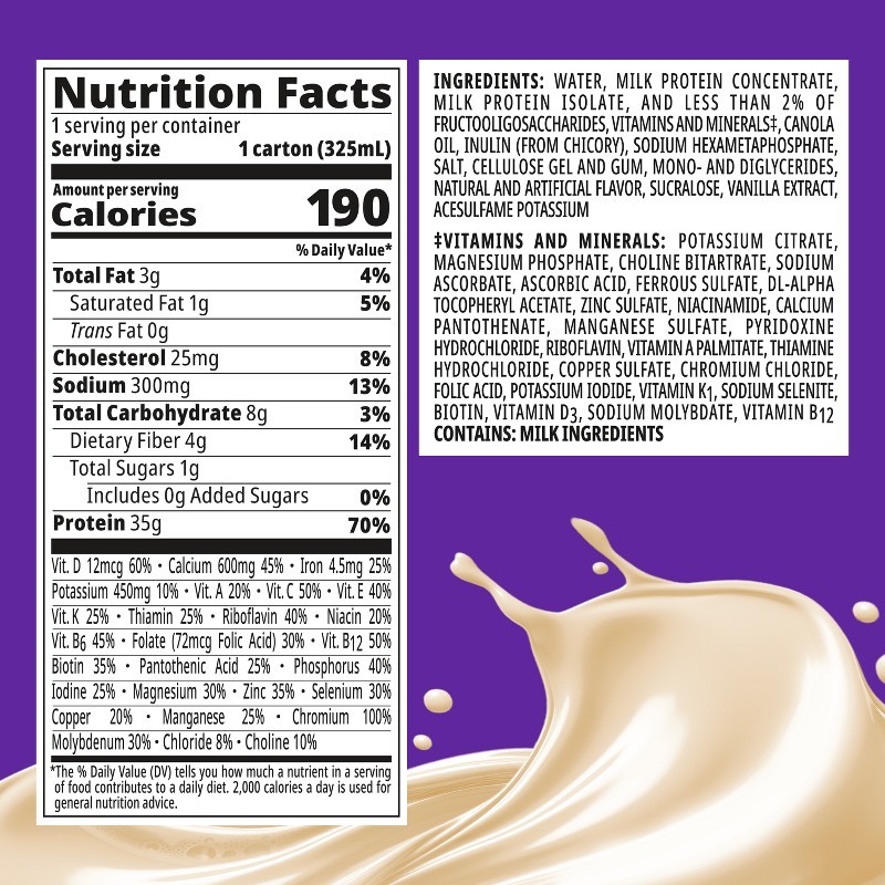 Boost Vanilla Protein Shake 4pk, 35g Protein, Ready to Drink