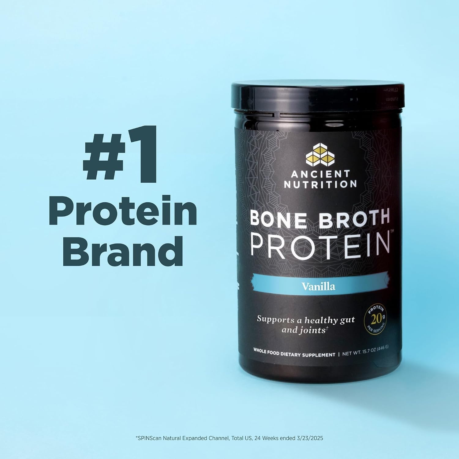 Ancient Nutrition Bone Broth Protein Powder 20g Collagen Peptides Keto Paleo 40
