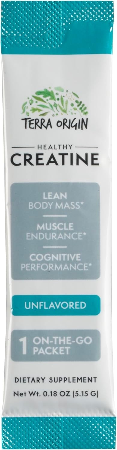 Micronized Creatine Monohydrate Powder 30 Stick Packs Unflavored Muscle