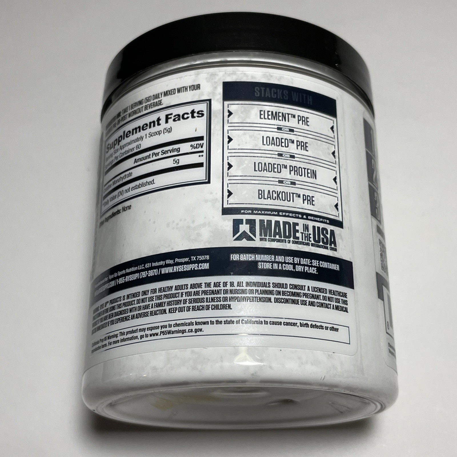 (NEW) Ryse Element Series Creatine Monohydrate Powder 300g EXP:6/27