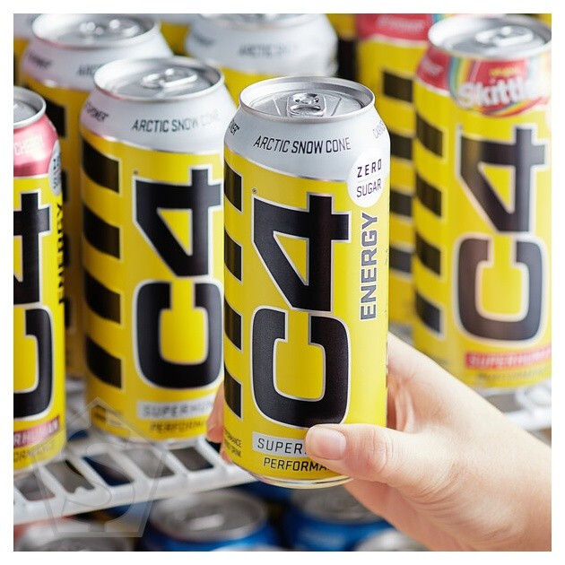 C4 Energy Arctic Snow Cone Energy Drink 16 fl. oz. Can – 12/Case