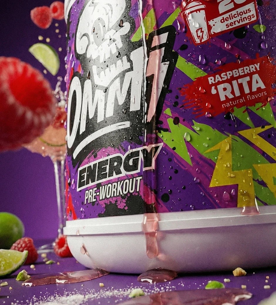 OMMI ENERGY – ALL IN ONE HIGH STIM PRE-WORKOUT 4 New Flavors to choose see below