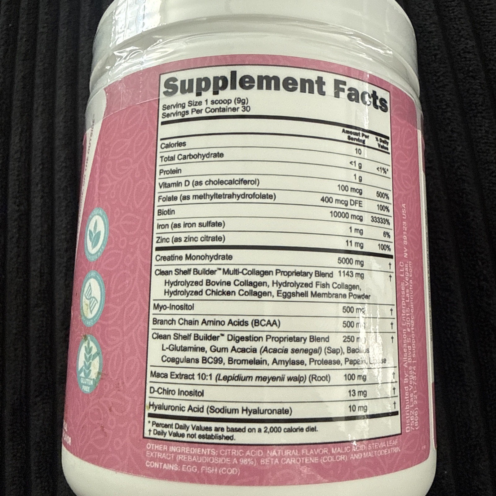 Clean Nutra Creatine Monohydrate Powder 5000mg for Women Muscle Gain Fitness